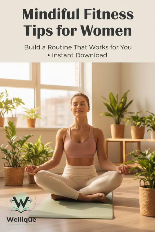 Woman on yoga mat – Mindful Fitness Tips for Women by Wellique